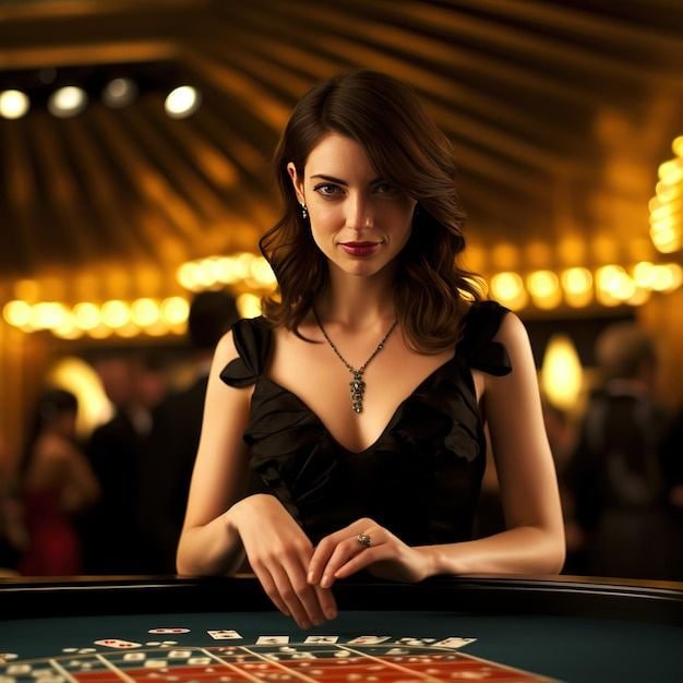 Pemain berinteraksi dengan dealer live casino melalui perangkat mobile